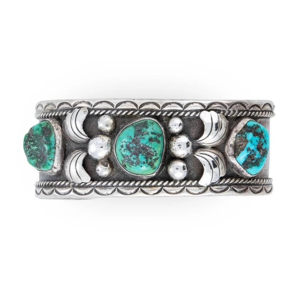 Double D Ranch Vintage Turquoise Cuff Bracelet!